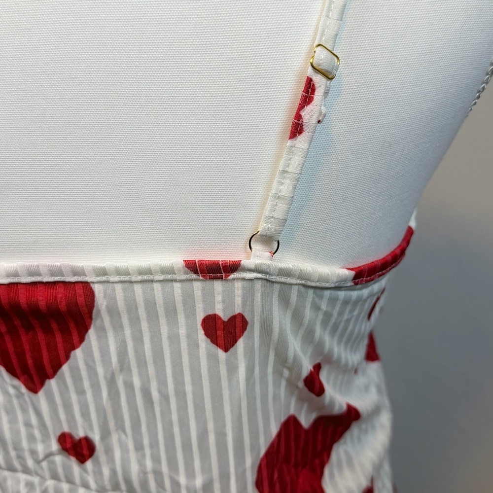 Sexy Heart Print Women's Pajama Set Size Large - Picture 4 of 6